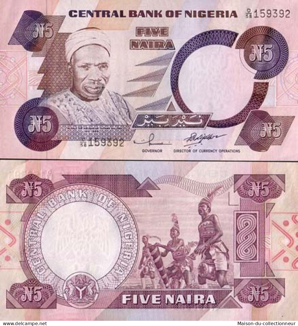 Billets Collection Nigeria Pk N° 24 - 5 Naira - Nigeria