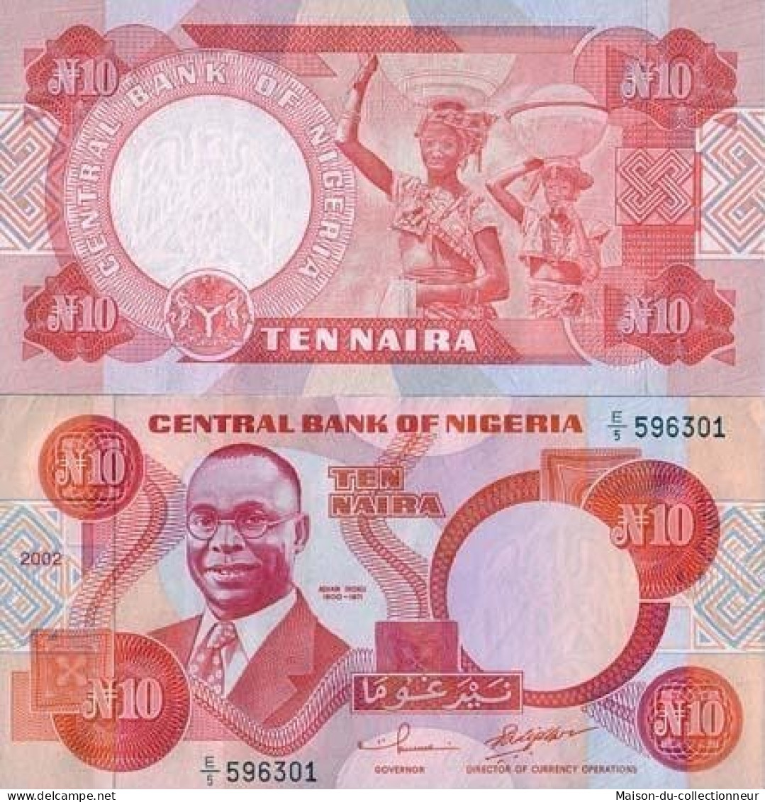 Billets De Banque Nigeria Pk N° 25 - 10 Naira - Nigeria