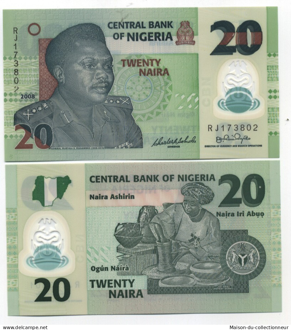 Billet De Collection Nigeria Pk N° 34 - 20 Naira - Nigeria