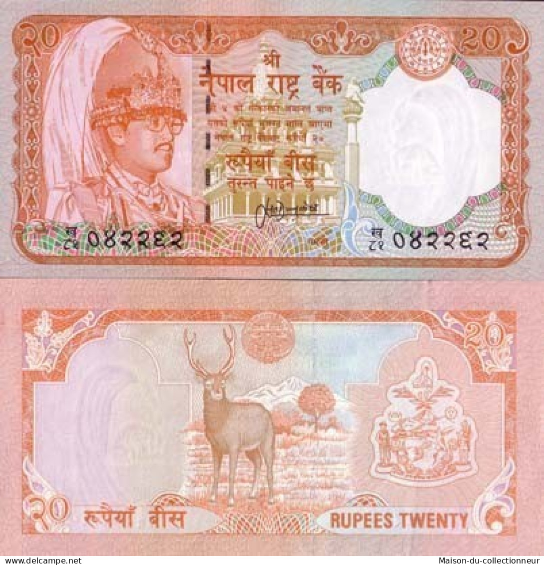 Billet De Banque Nepal Pk N° 38 - 20 Rupees - Népal