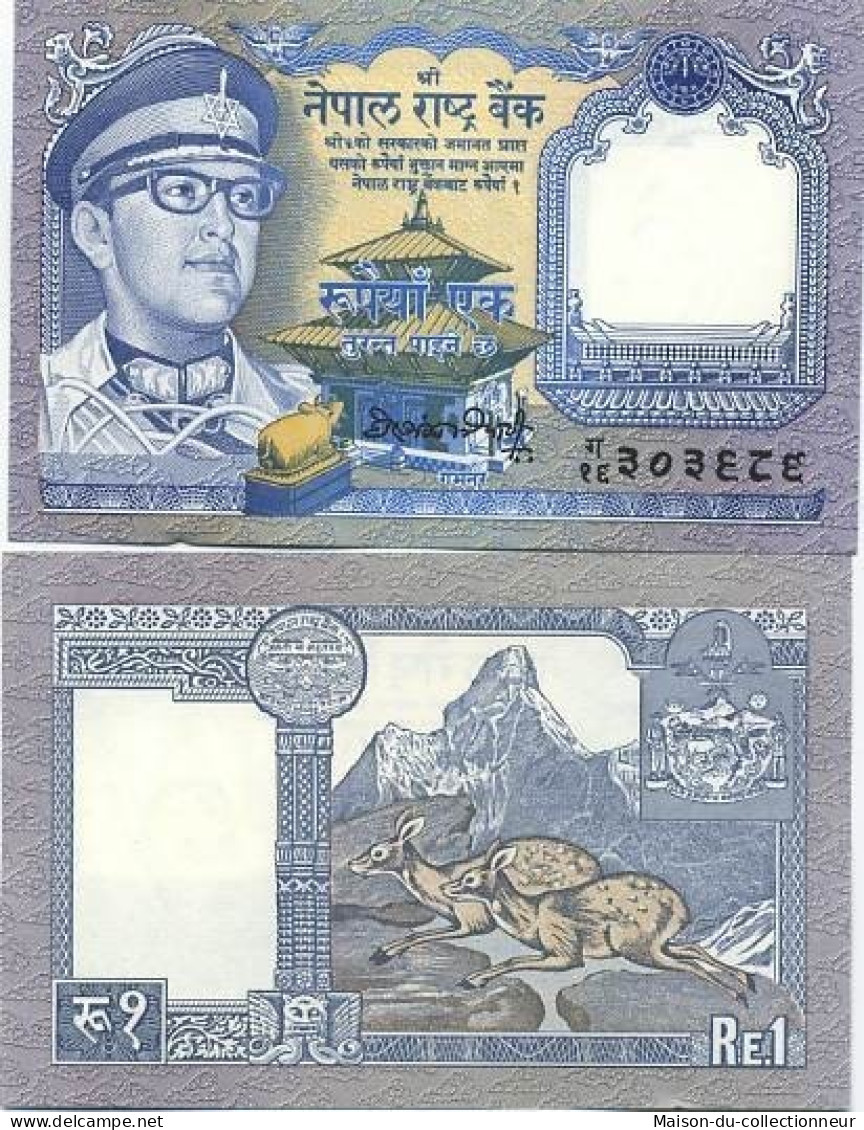 Billets Banque Nepal Pk N° 22 - 1 Rupee - Nepal