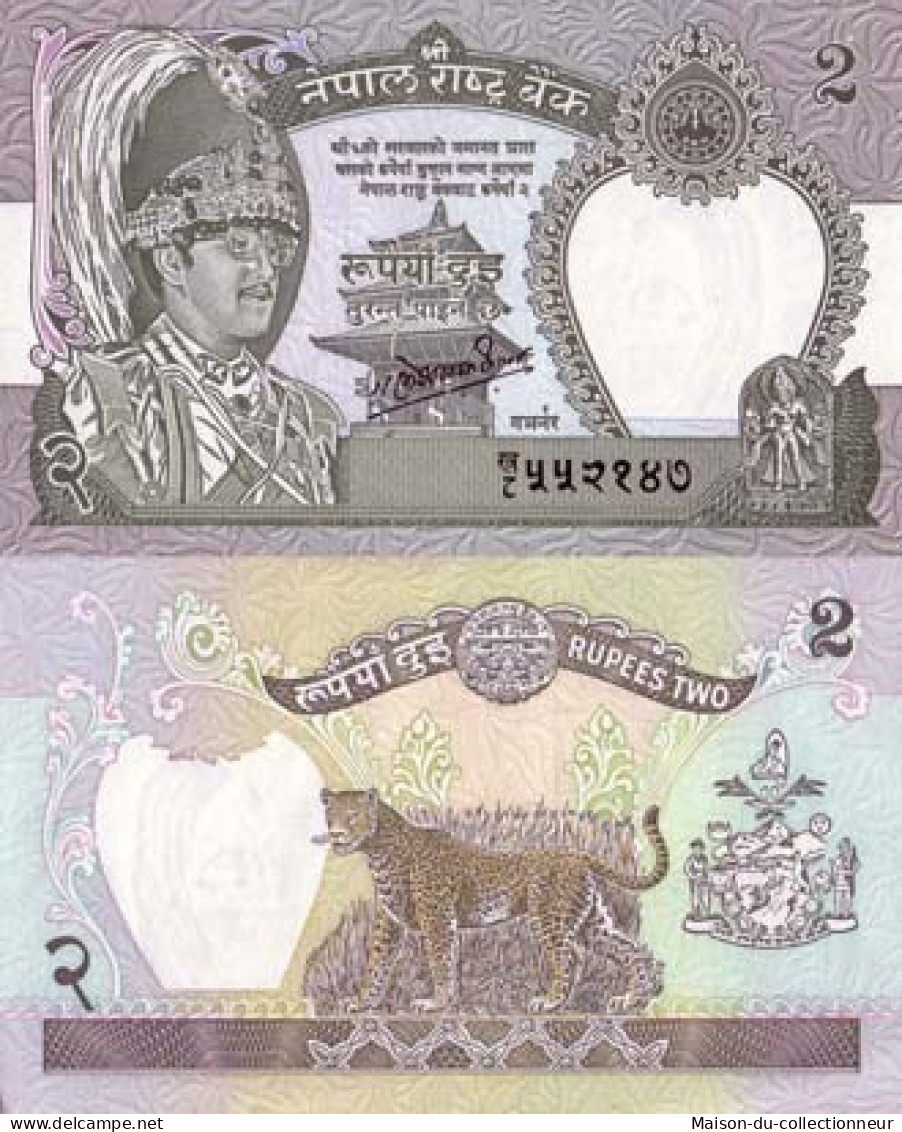 Billets Banque Nepal Pk N° 29 - 2 Rupees - Nepal