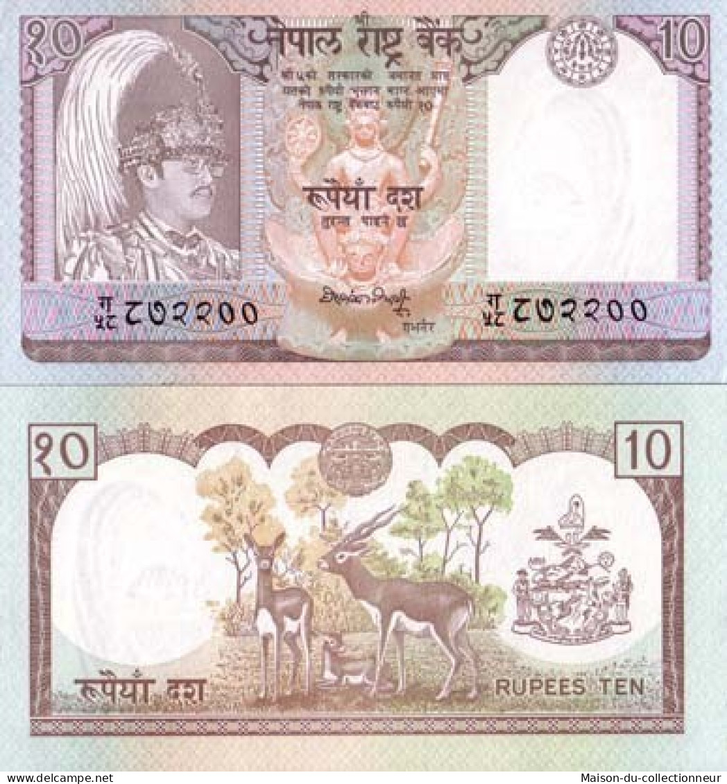 Billet De Banque Nepal Pk N° 31 - 10 Ruppees - Nepal