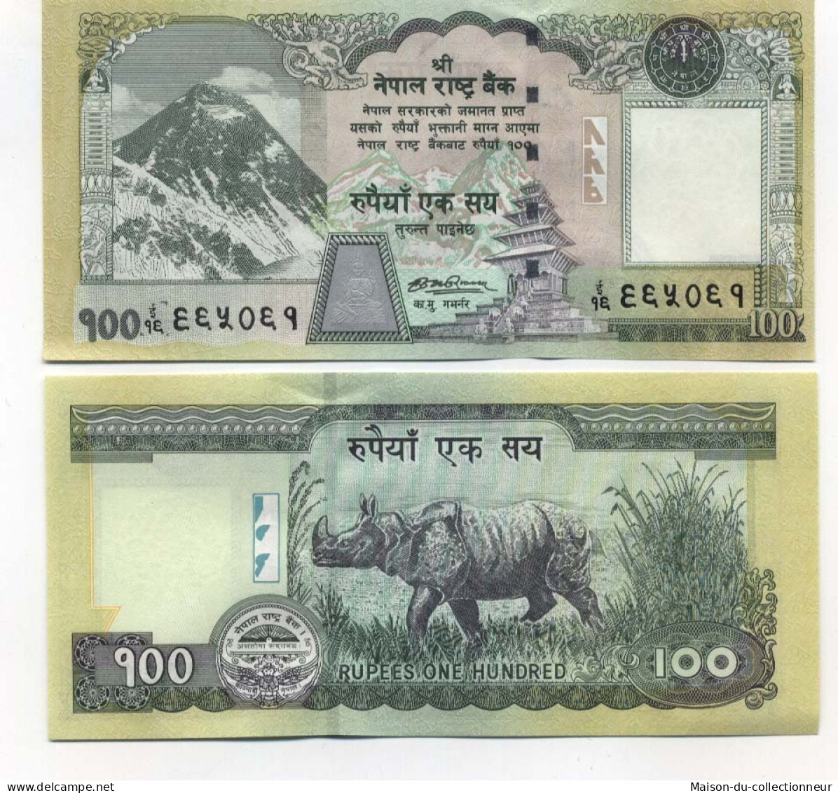 Billet De Collection NEPAL Pk N° 64 - 100 Rupees - Népal