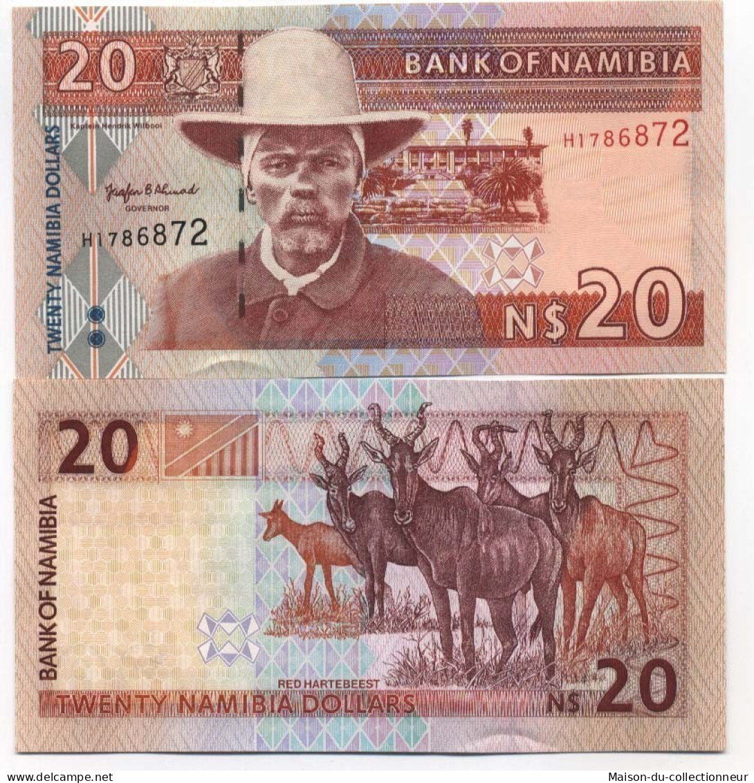 Billets Collection Namibie Pk N°  5 - 20 Dollars - Namibie