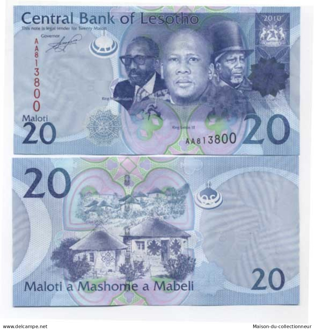 Billet De Collection Lesotho Pk N° 22 - 20 Maloti - Lesotho