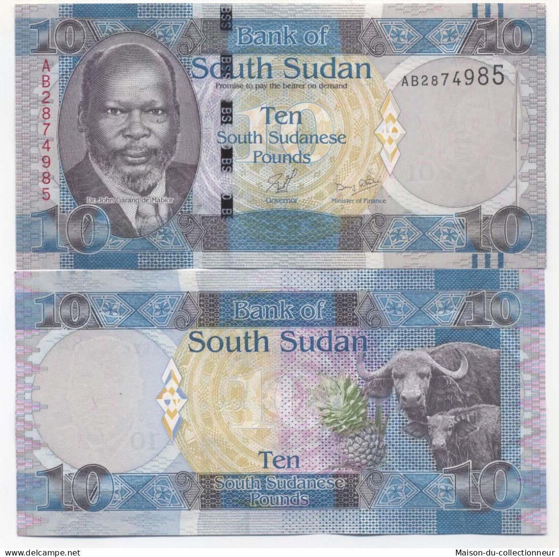 Billets Collection Soudan Du Sud Pk N° 7 - 10 Pounds - Sudán Del Sur