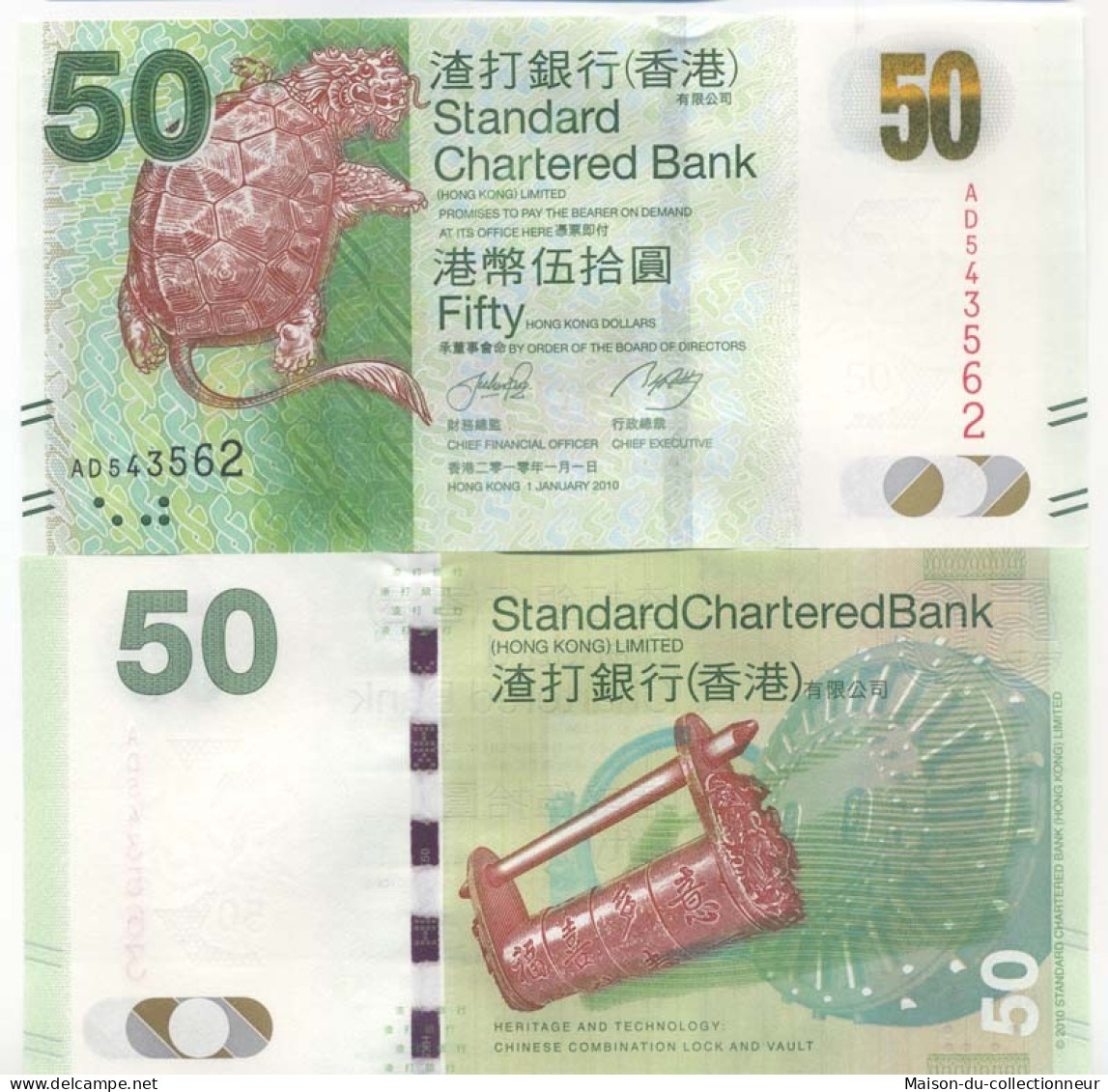 Billet De Banque Hong Kong Pk N° 292 - 50 Dollars - Hongkong