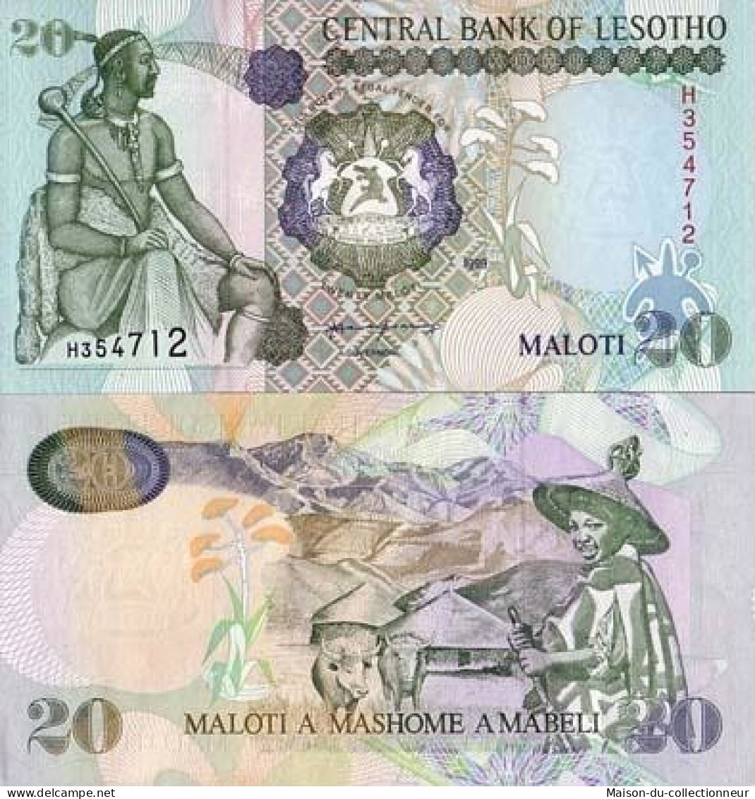 Billets De Banque Lesotho Pk N° 16 - 20 Maloti - Lesotho