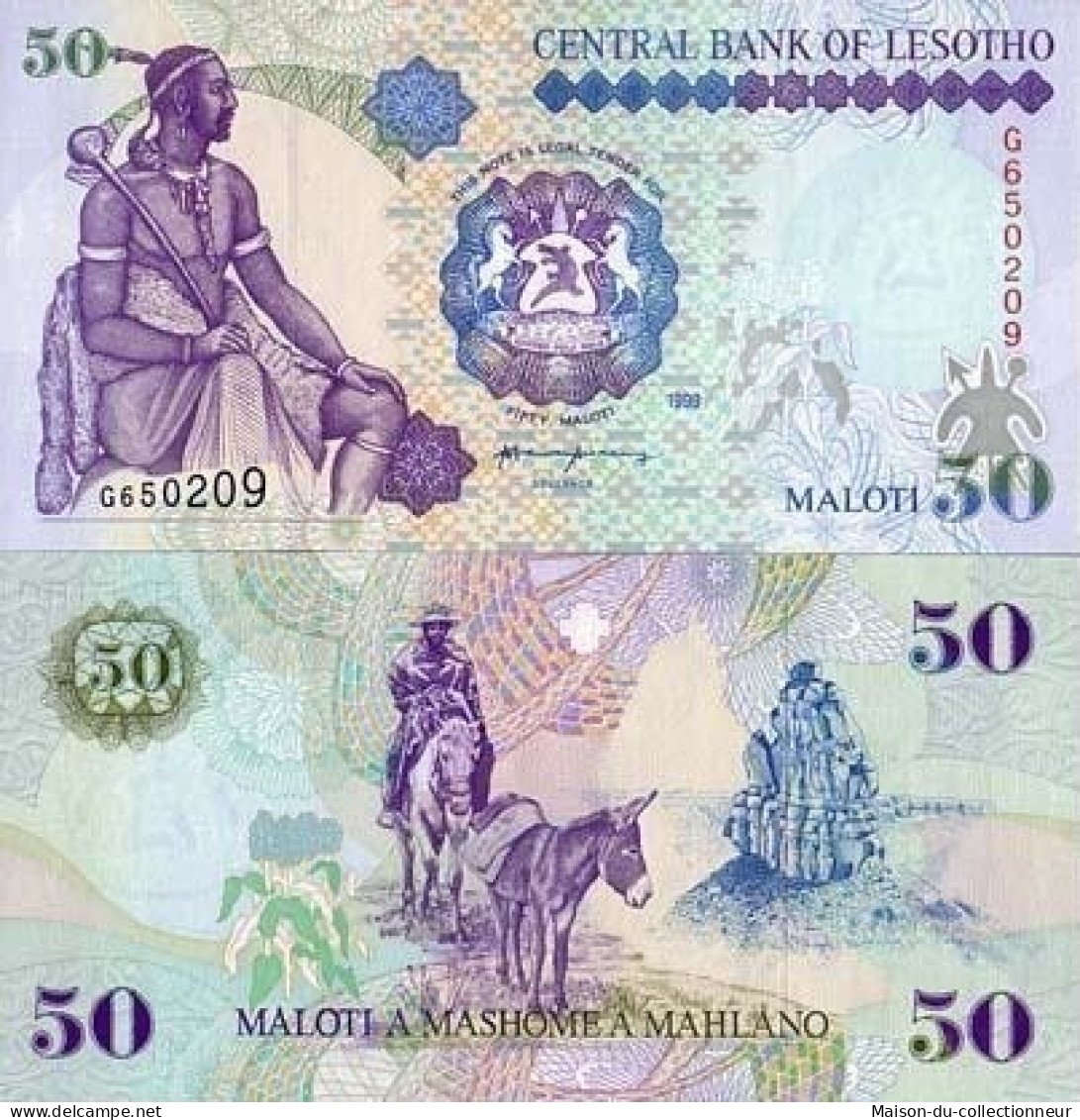 Billets Collection Lesotho Pk N° 17 - 50 Maloti - Lesoto