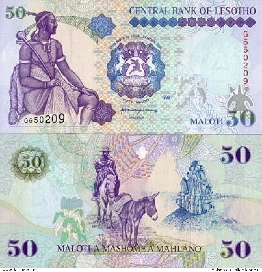Billets Collection Lesotho Pk N° 17 - 50 Maloti - Lesotho