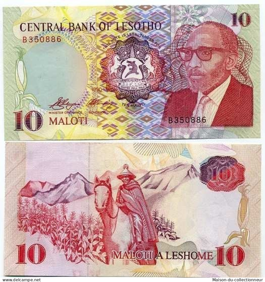 Billet De Collection Lesotho Pk N° 11 - 10 Maloti - Lesoto