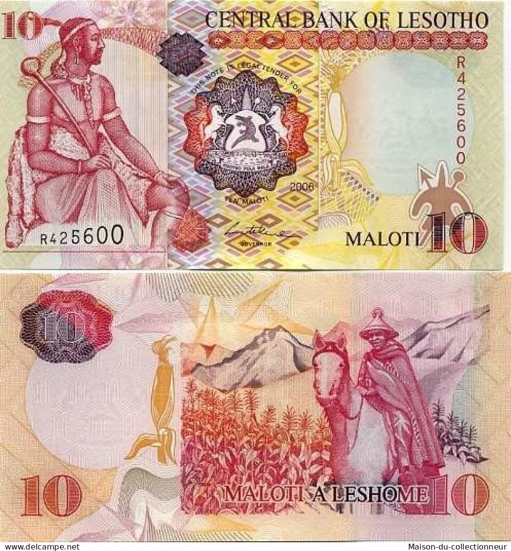 Billets Banque Lesotho Pk N° 21 - 10 Maloti - Lesoto