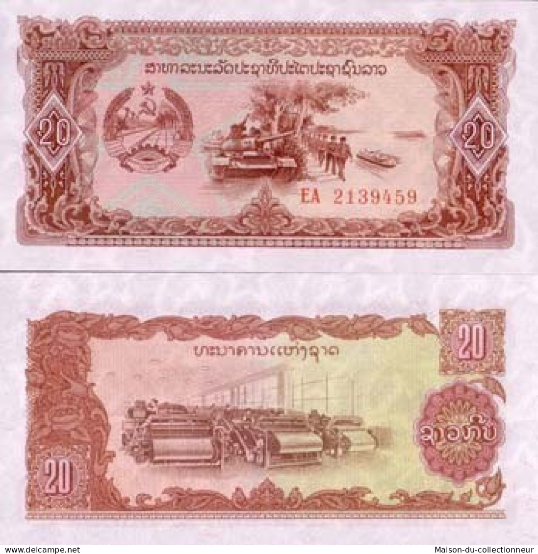 Billets Banque Laos Pk N° 28 - 20 Kip - Laos