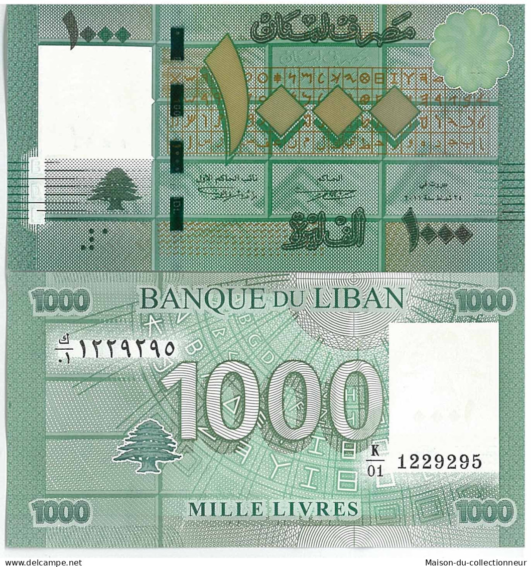 Billet De Collection Liban Pk N° 90 - 1000 Livres - Liban