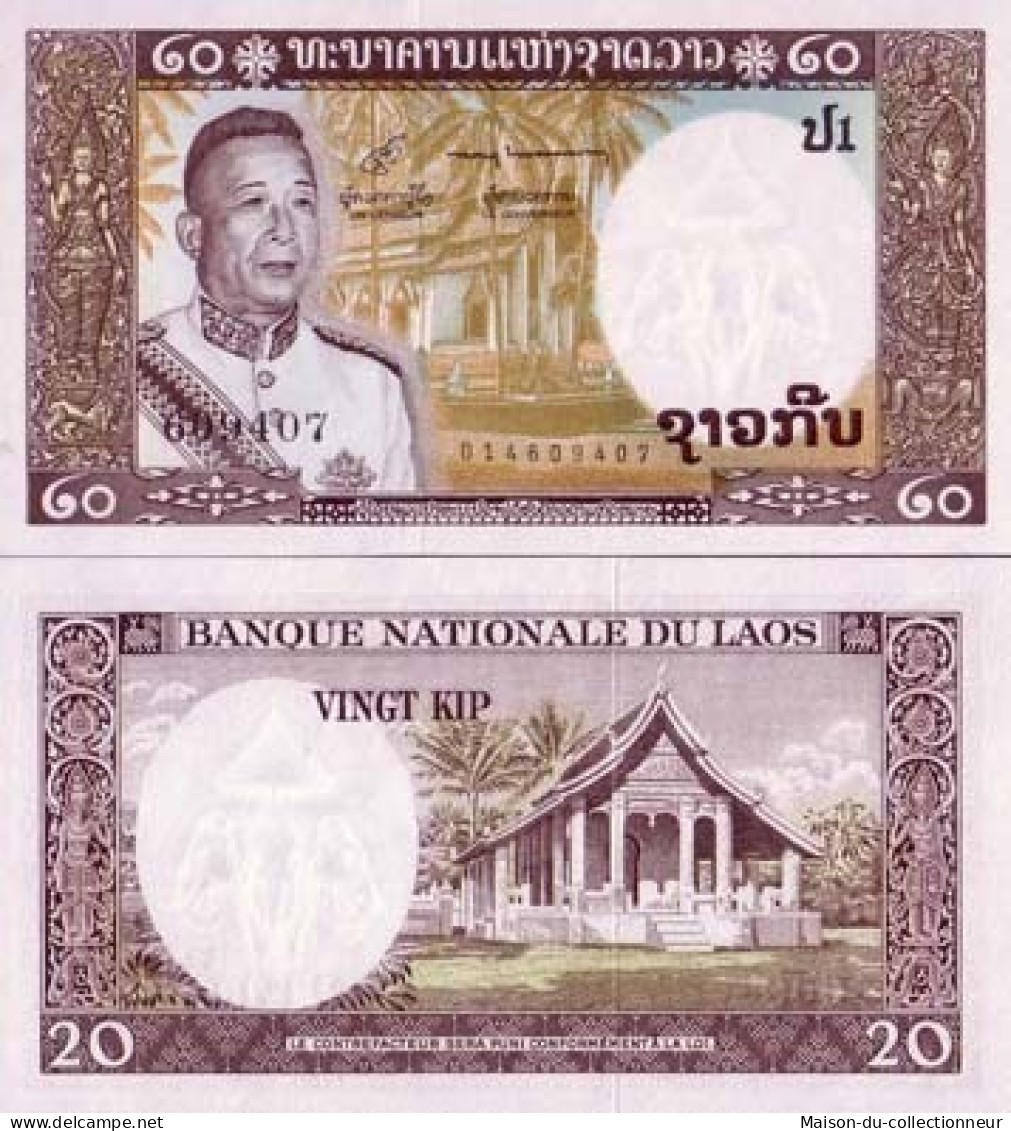 Billets De Banque Laos Pk N° 11 - 20 Kip - Laos