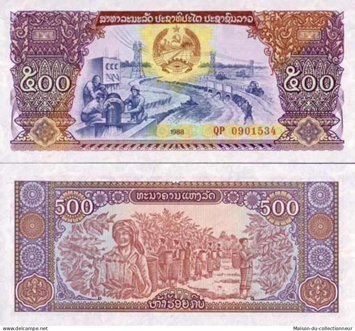 Billets Collection Laos Pk N° 31 - 500 Kip - Laos