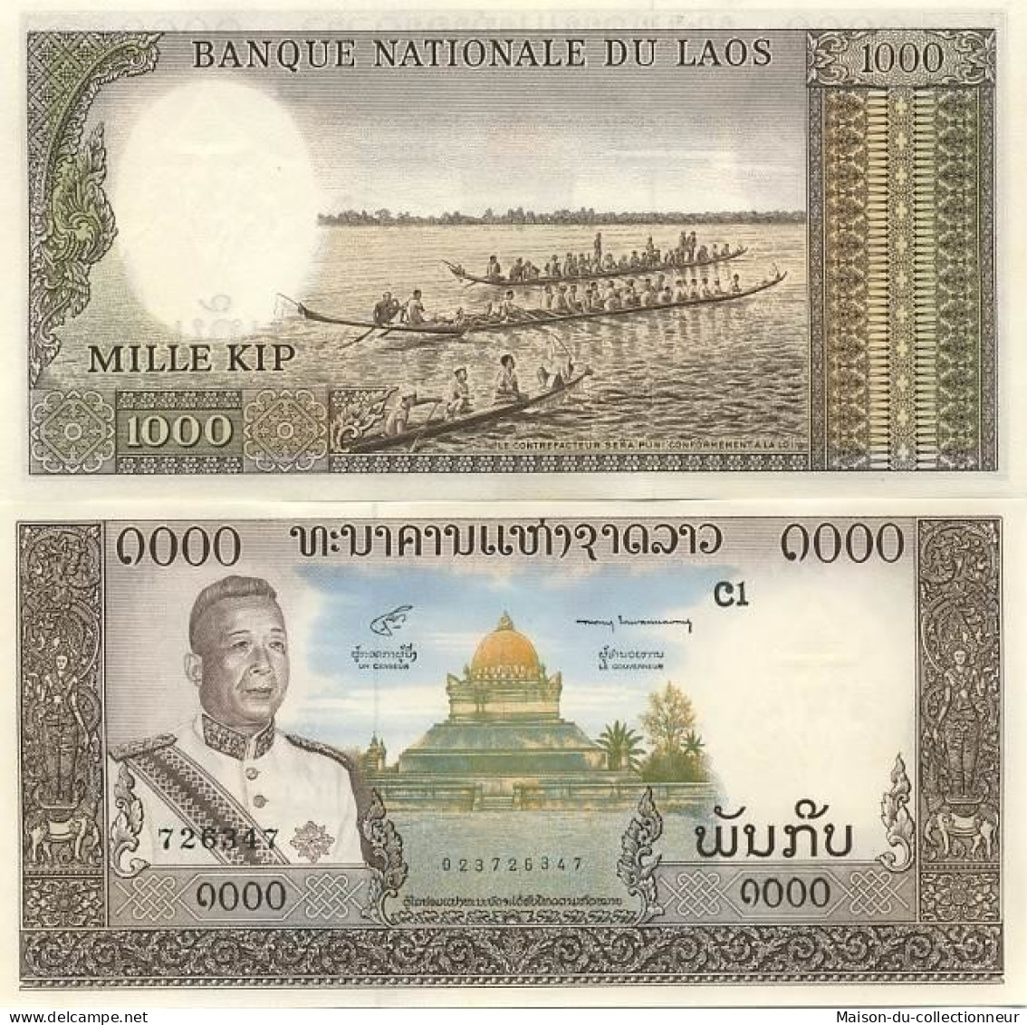 Billet De Banque Laos Pk N° 14 - 1000 Kip - Laos