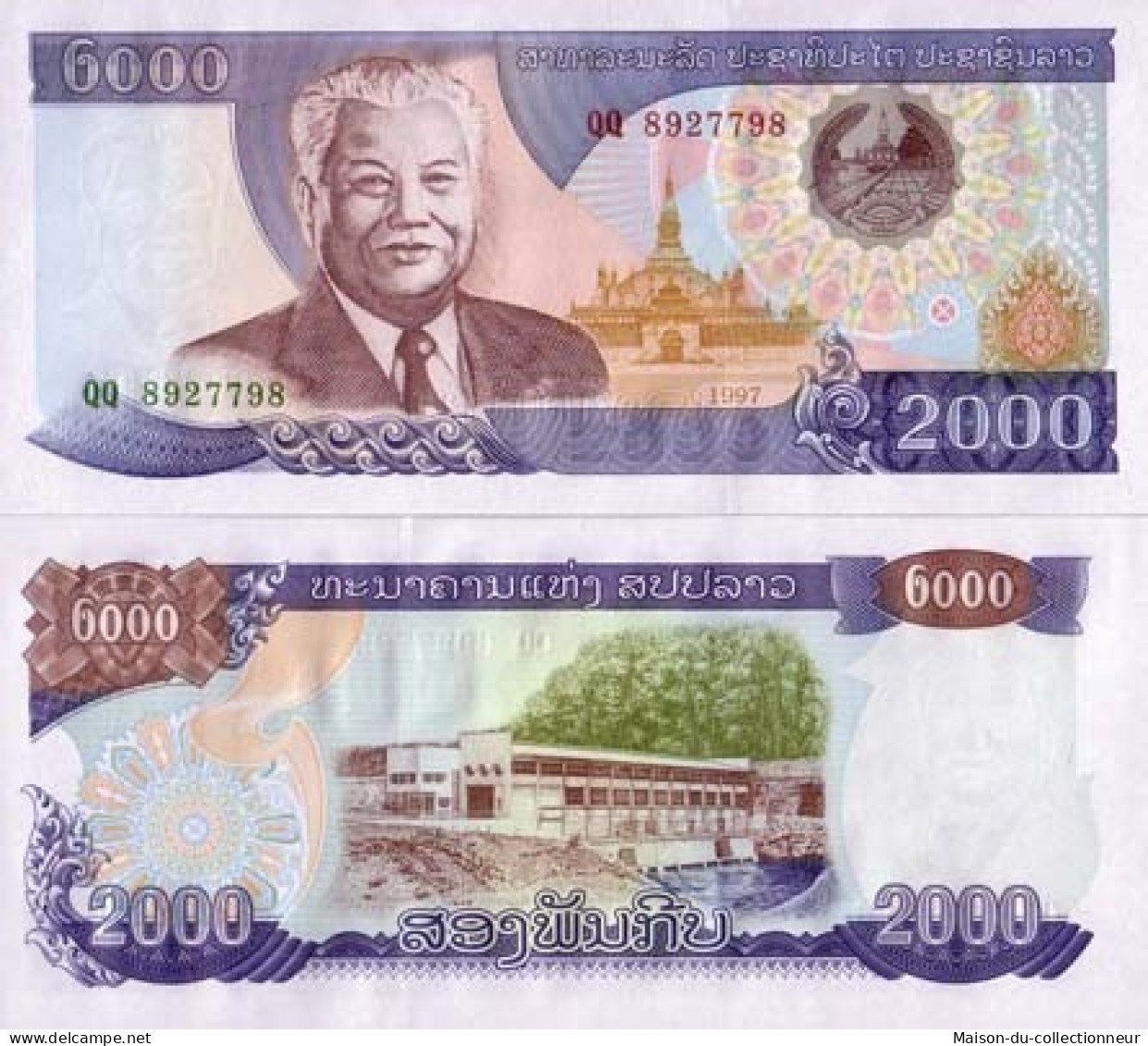 Billets Banque Laos Pk N° 33 - 2000 Kip - Laos