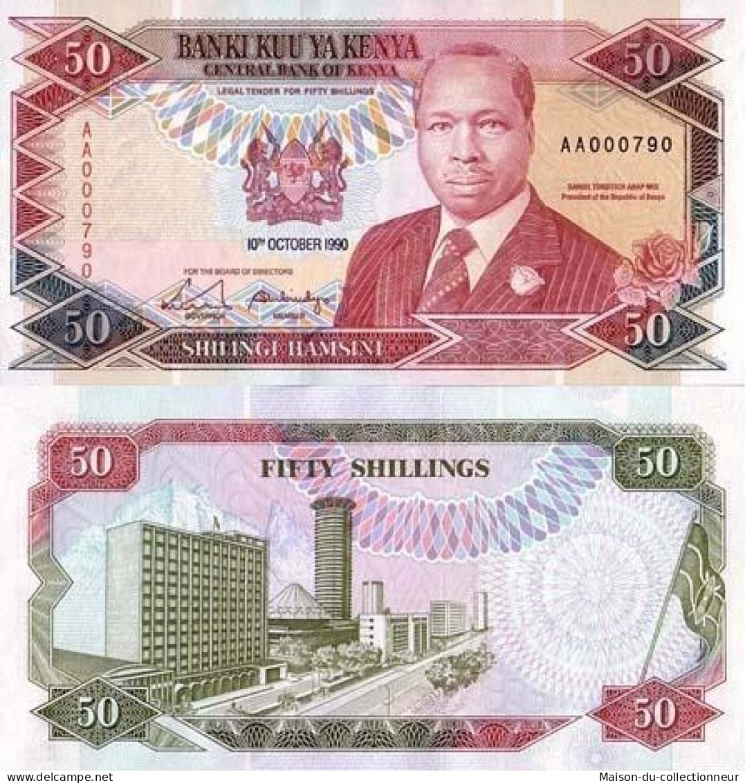 Billets Collection Kenya Pk N° 26 - 50 Shilling - Kenia