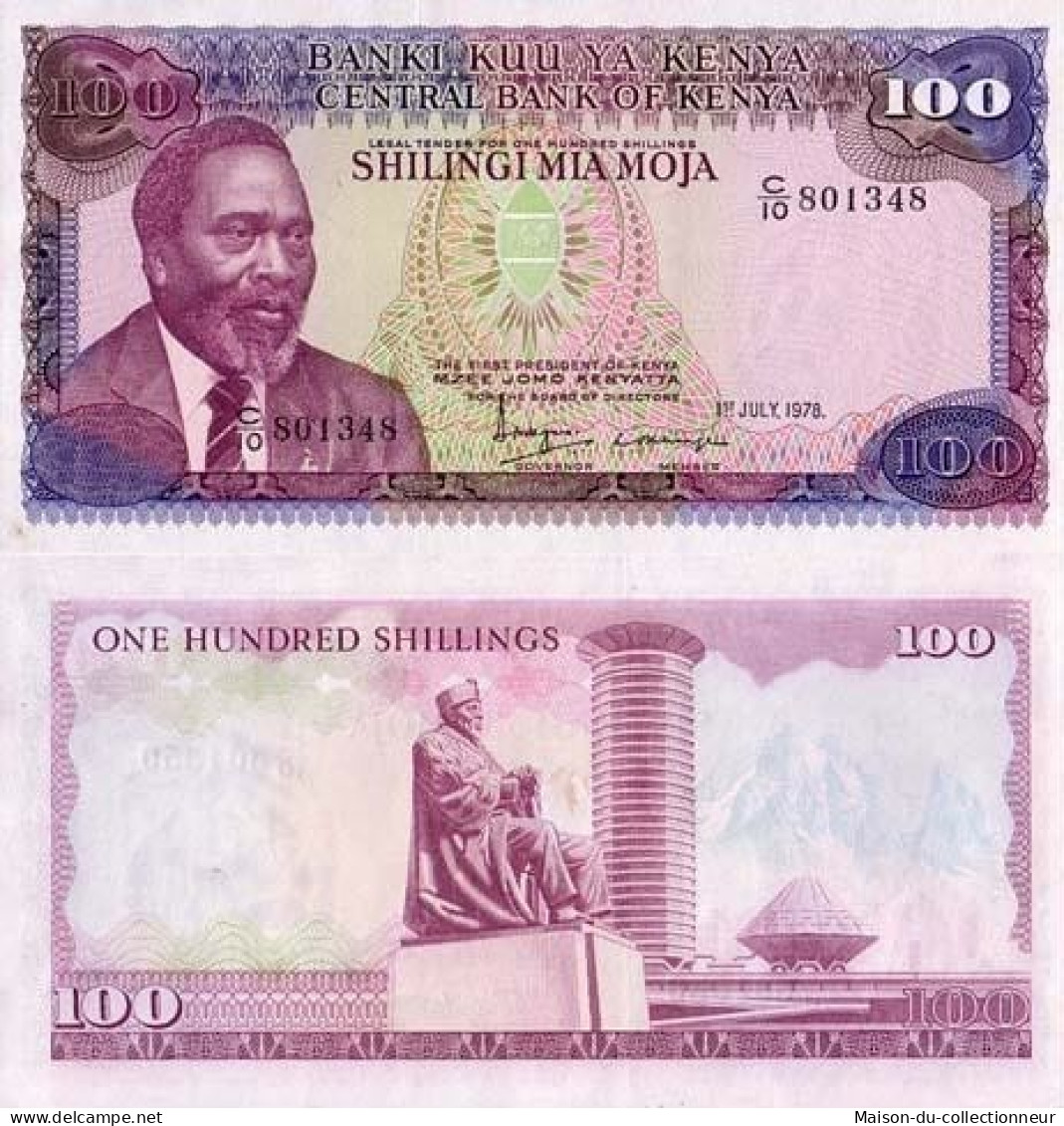 Billets Collection Kenya Pk N° 18 - 100 Shilling - Kenia