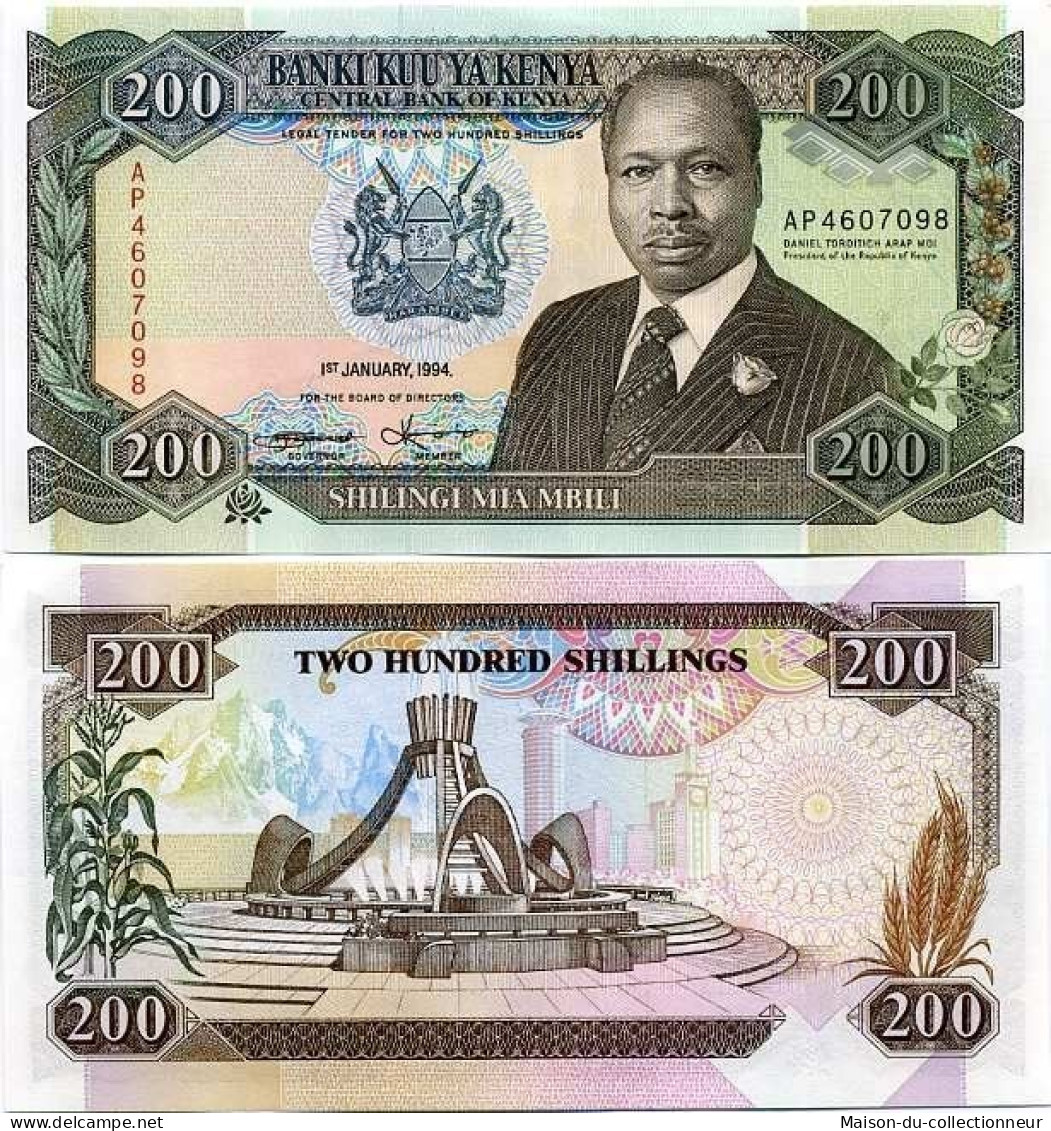 Billets Banque Kenya Pk N° 29 - 200 Shilling - Kenia