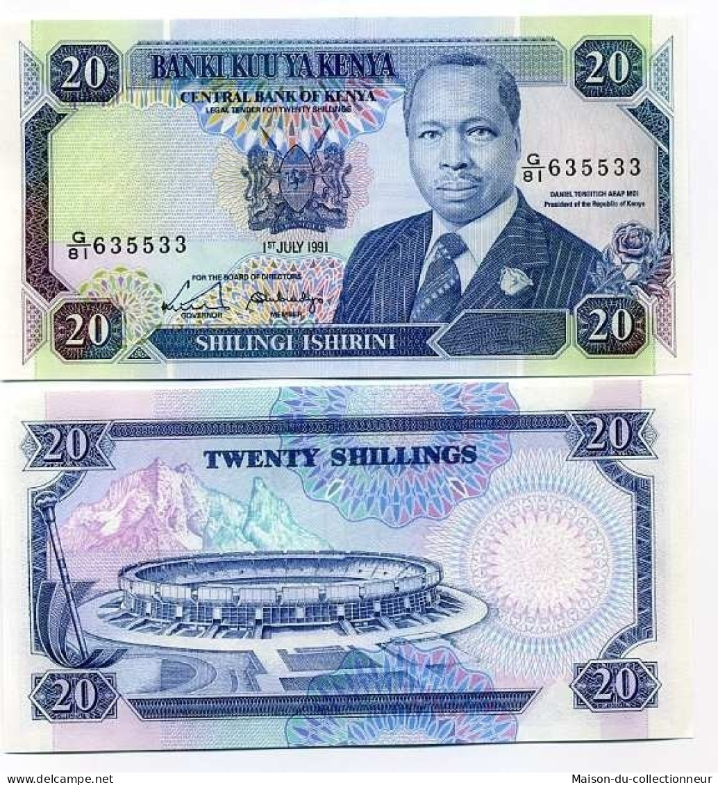 Billets Collection Kenya Pk N° 25 - 20 Shilling - Kenia