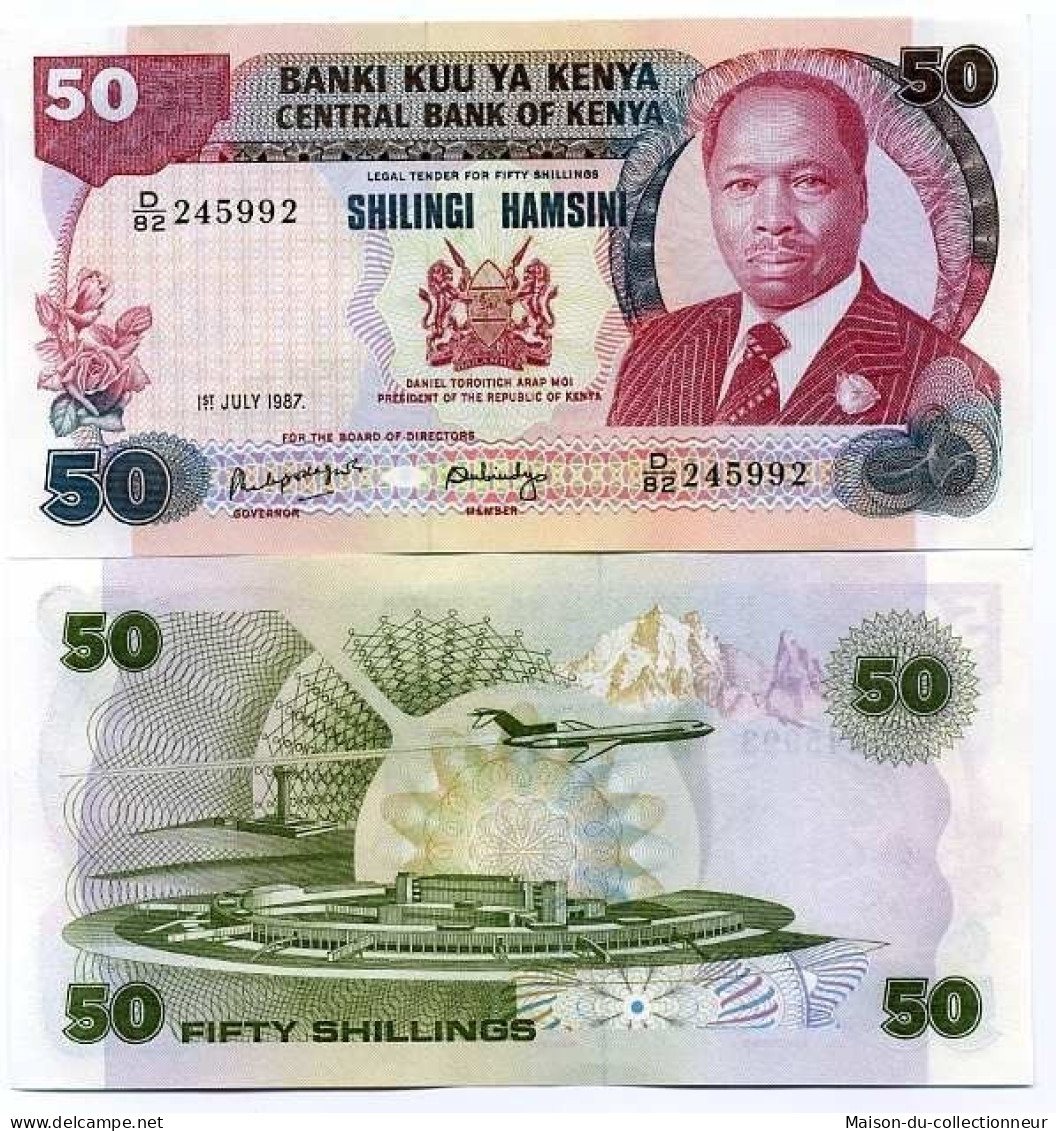 Billet De Banque Kenya Pk N° 22 - 50 Shilling - Kenya