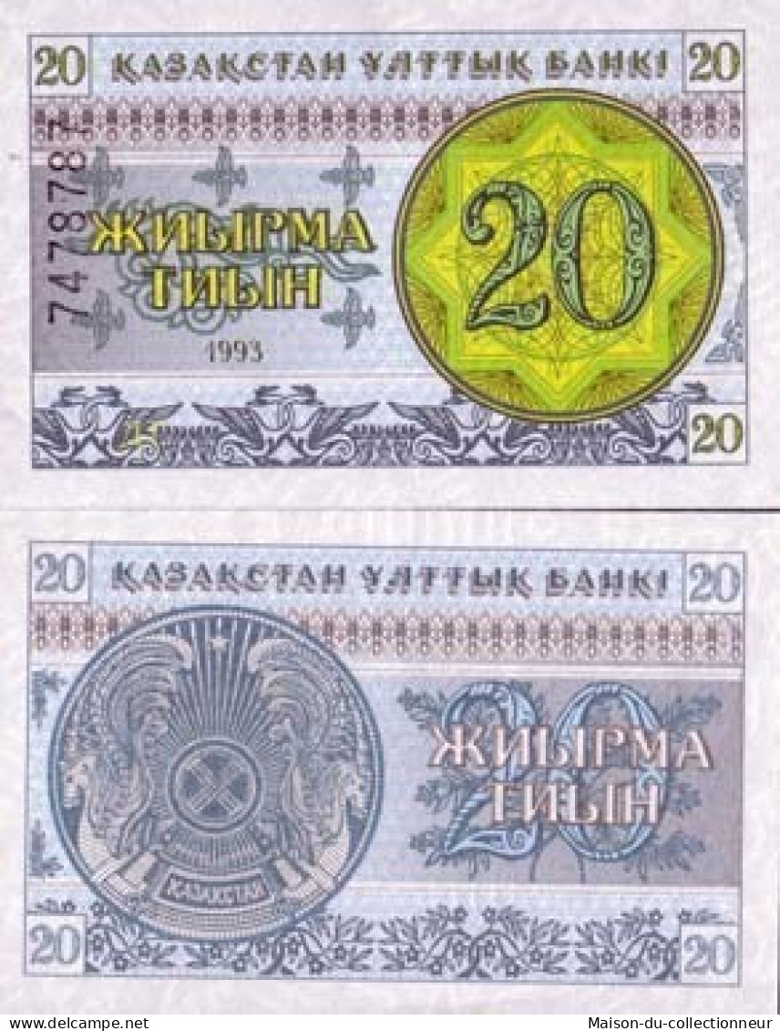 Billets De Banque Kazakhstan Pk N° 5 - 20 Tyin - Kazakhstan