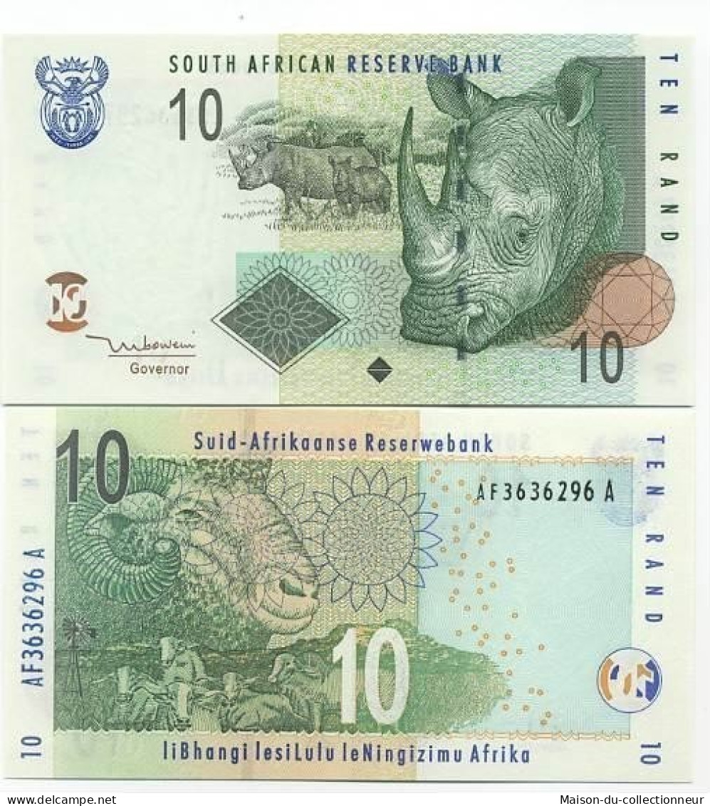 Billet De Collection Afrique Du Sud Pk N° 128 - 10 Rand - Afrique Du Sud