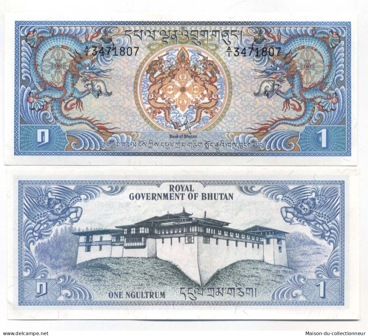 Billets De Banque Bhoutan Pk N° 5 - 1 Ngultrum - Bhután