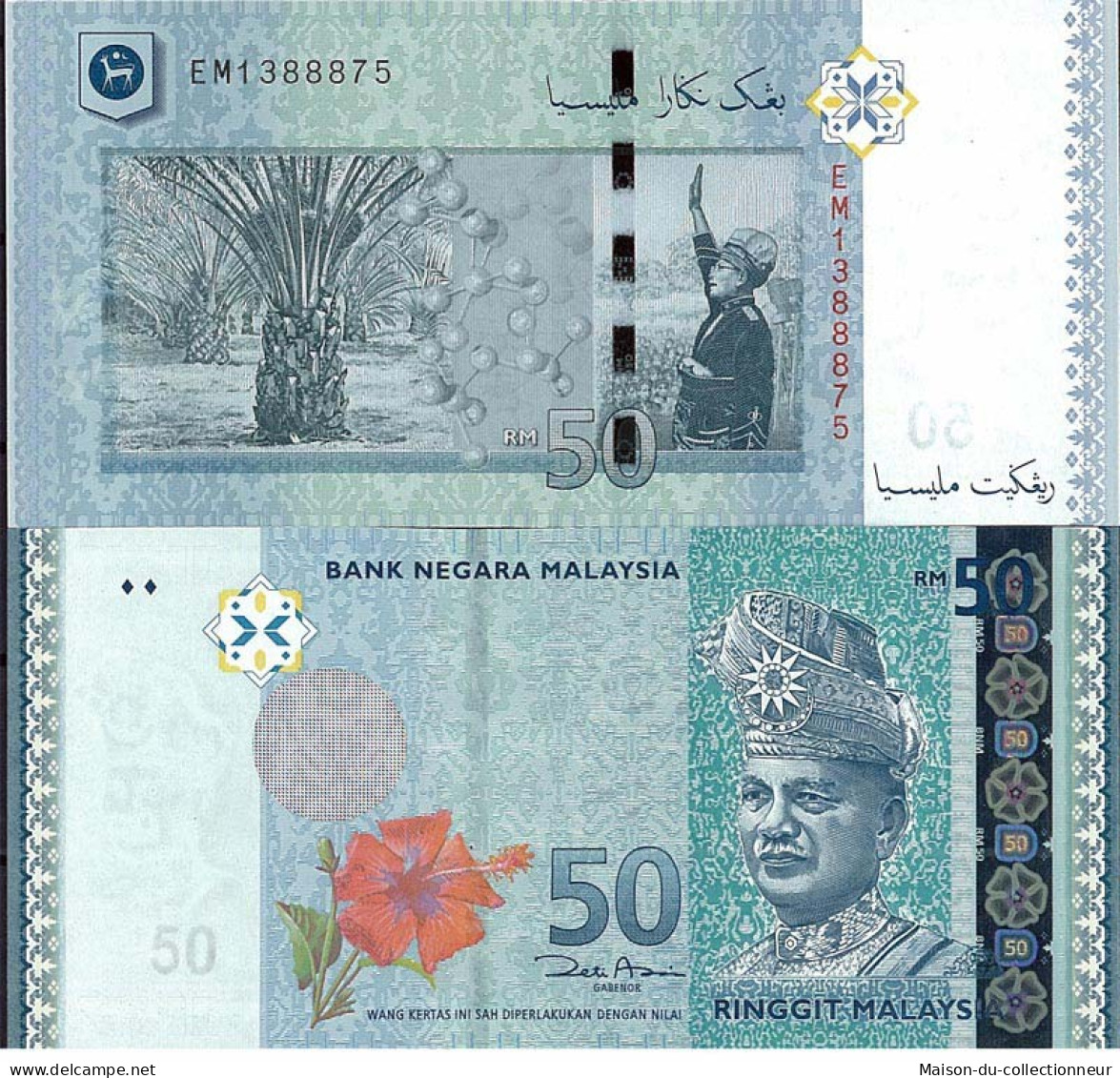 Billets De Banque Malaisie Pk N° 50 50 - 50 Ringgit - Malaysia