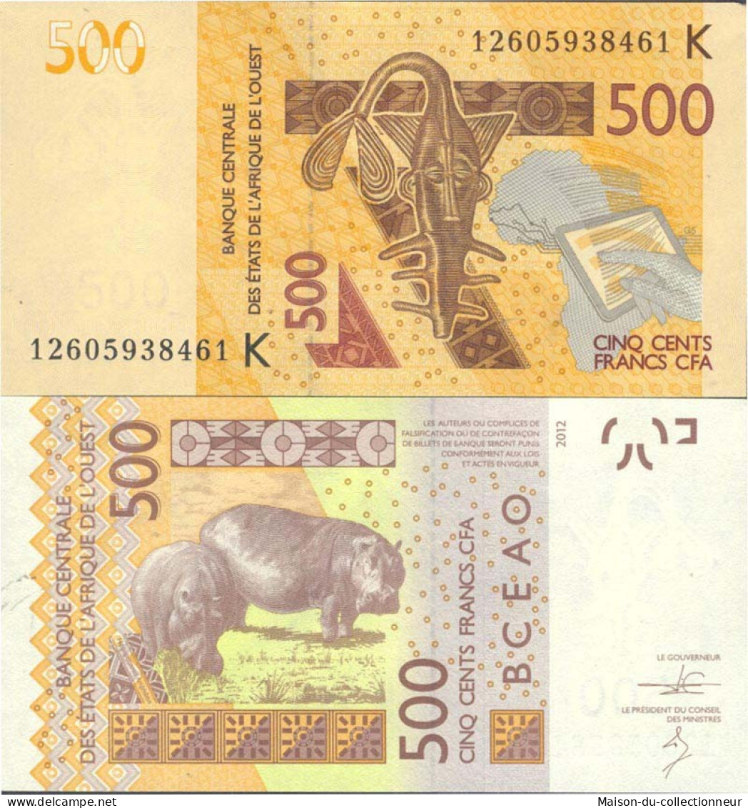 Billets De Banque Afrique De L'ouest Senegal Pk N° 999k - 500 Francs - Sénégal