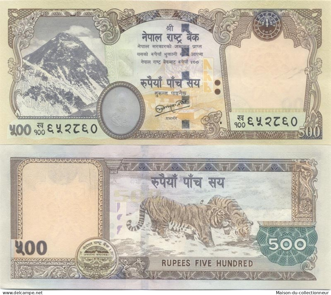 Billets De Banque Nepal Pk N° 66 - 500 Rupees - Nepal