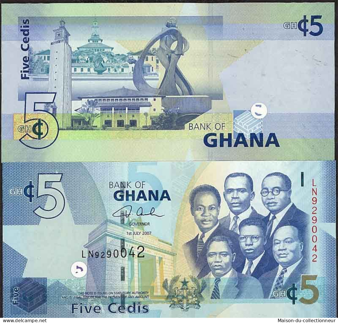 Ghana - Pk N° 38 - Billet De Banque De 5 Cedis - Ghana