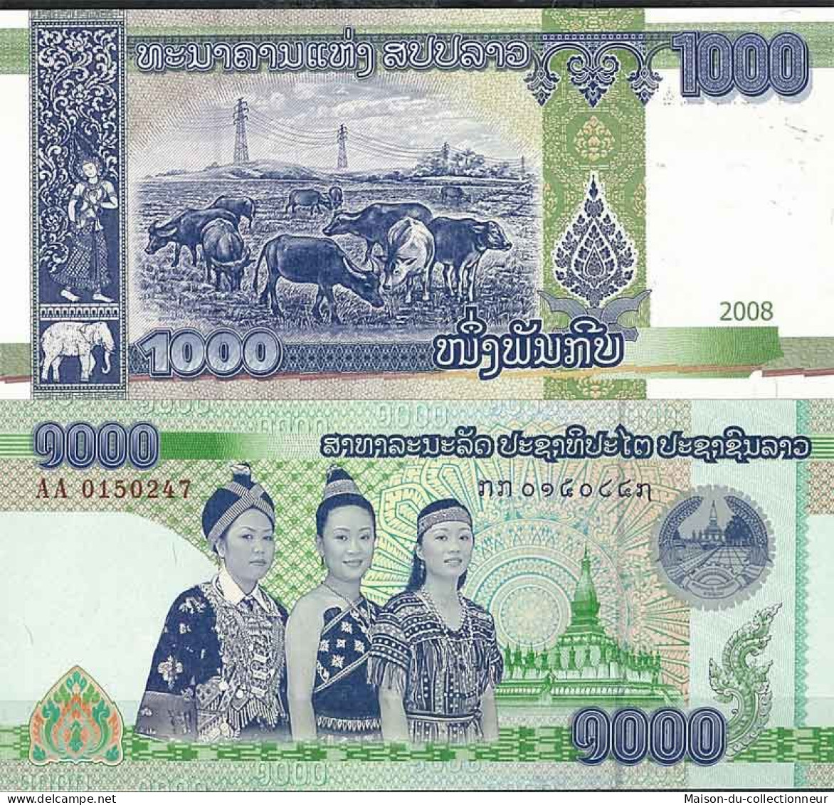 Laos - Pk N° 39 - Billet De Banque De 1000 Kip - Laos