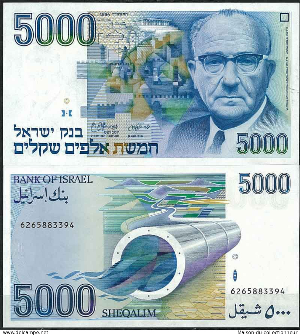 Israel - Pk N° 50 - Billet De Banque De 5000 Sheqalim - Israël