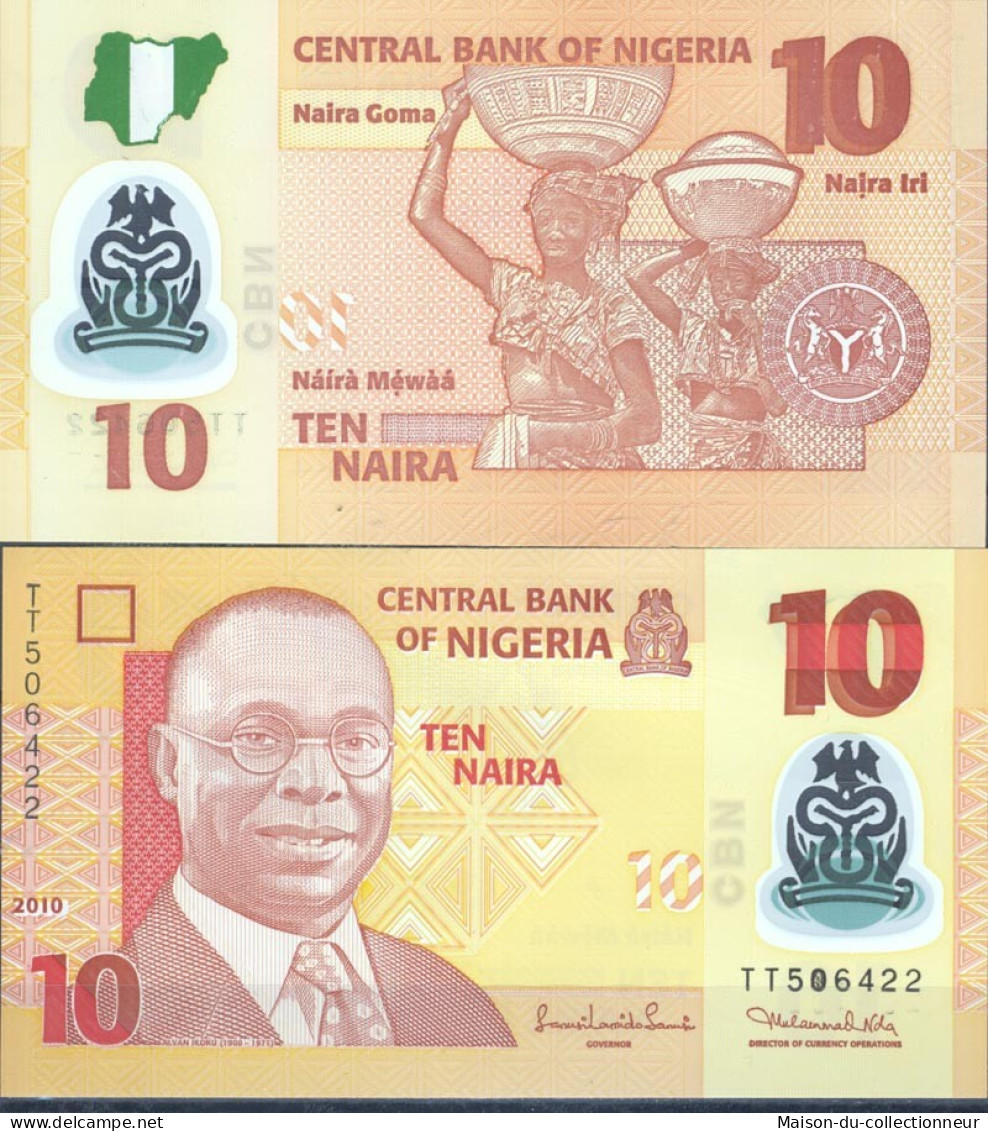 Billets De Banque Nigeria Pk N° 39 - 10 Naira - Nigeria