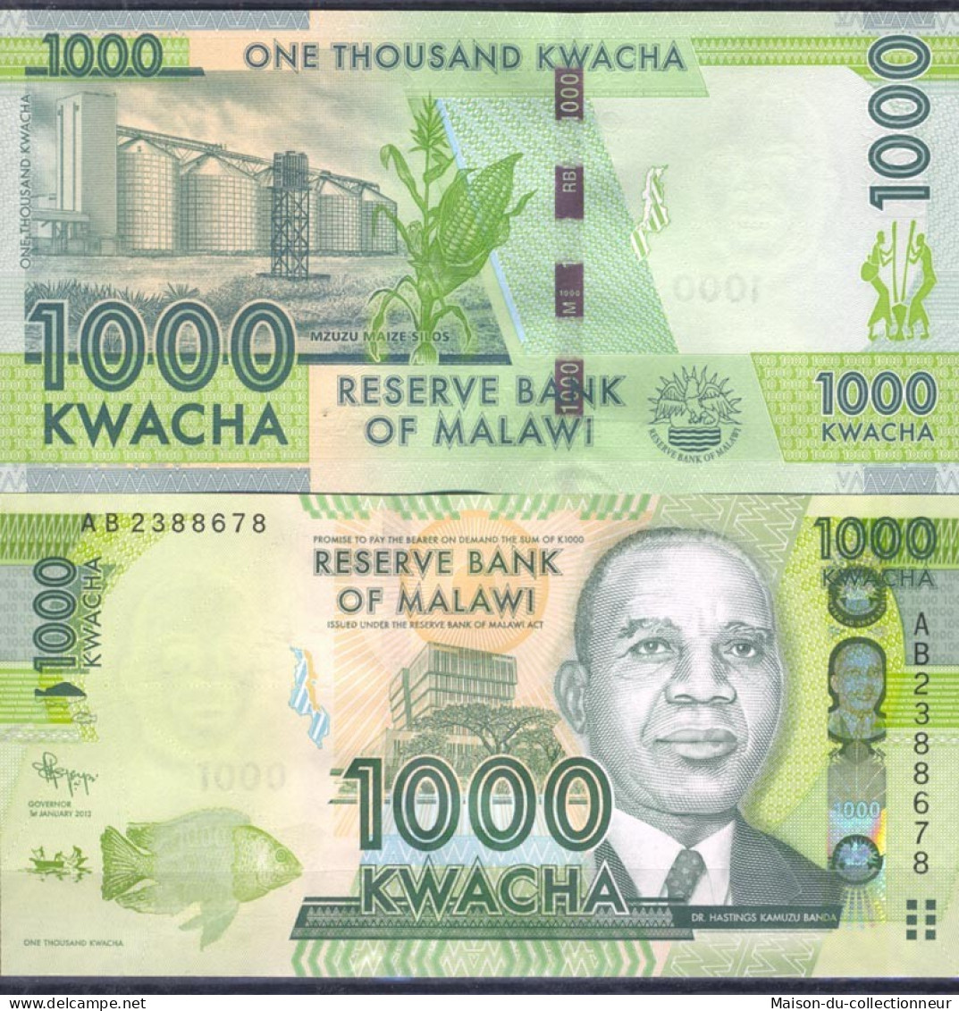 Billets De Banque Malawi Pk 62 - 1000 Kwacha - Malawi