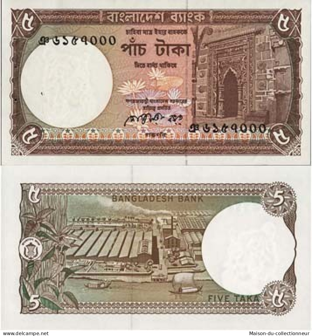 Billets Banque Bangladesh Pk N° 25 - 5 Taka - Bangladesch