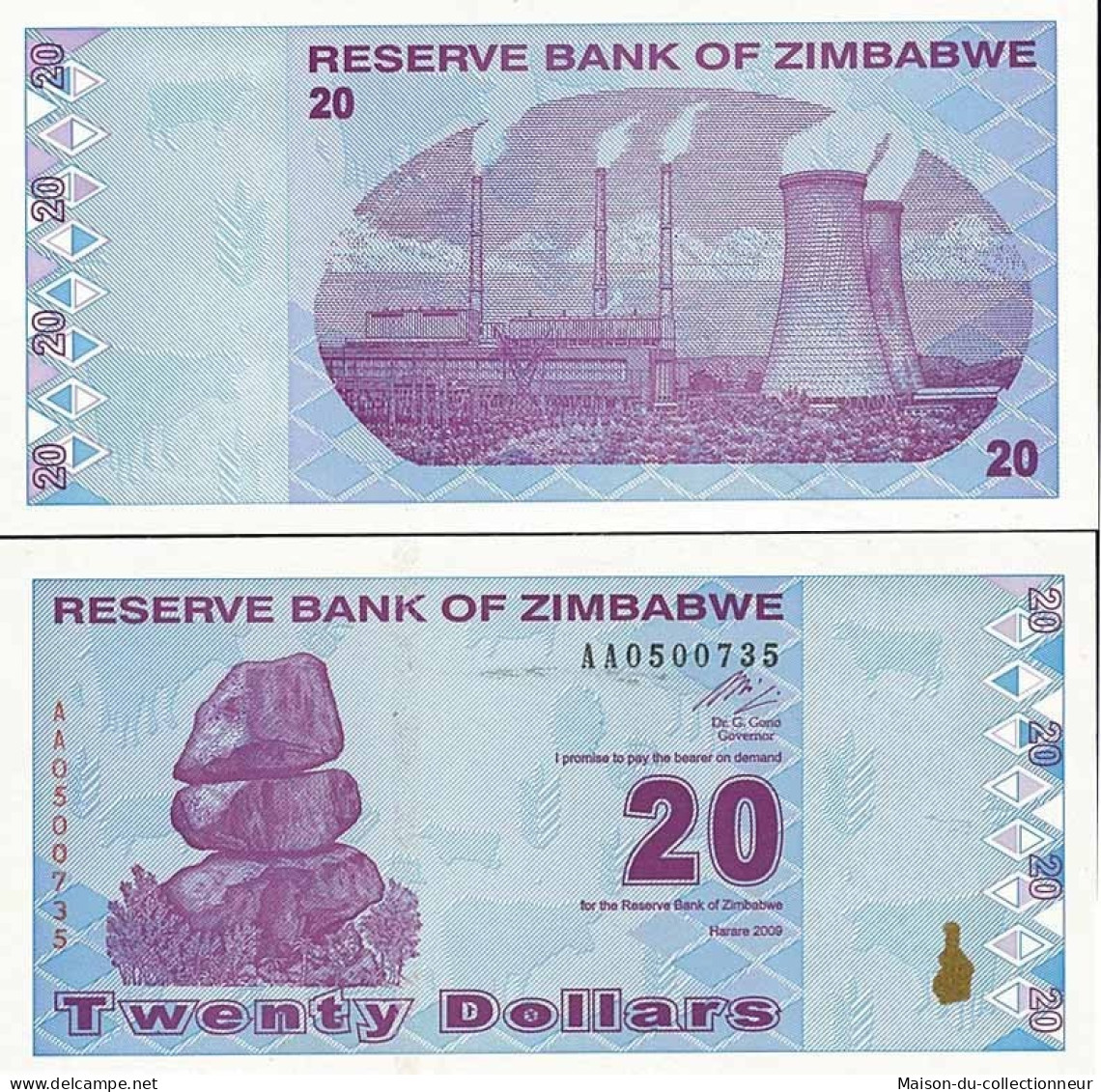 Billets De Collection Zimbabwe Pk N° 95 - 50 Dollars - Simbabwe