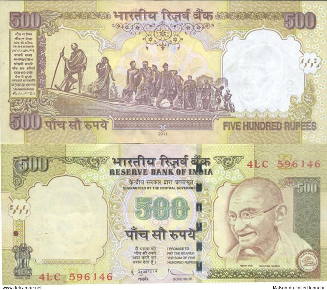 Billets De Collection Inde Pk N° 99 - 500 Rupee - Inde