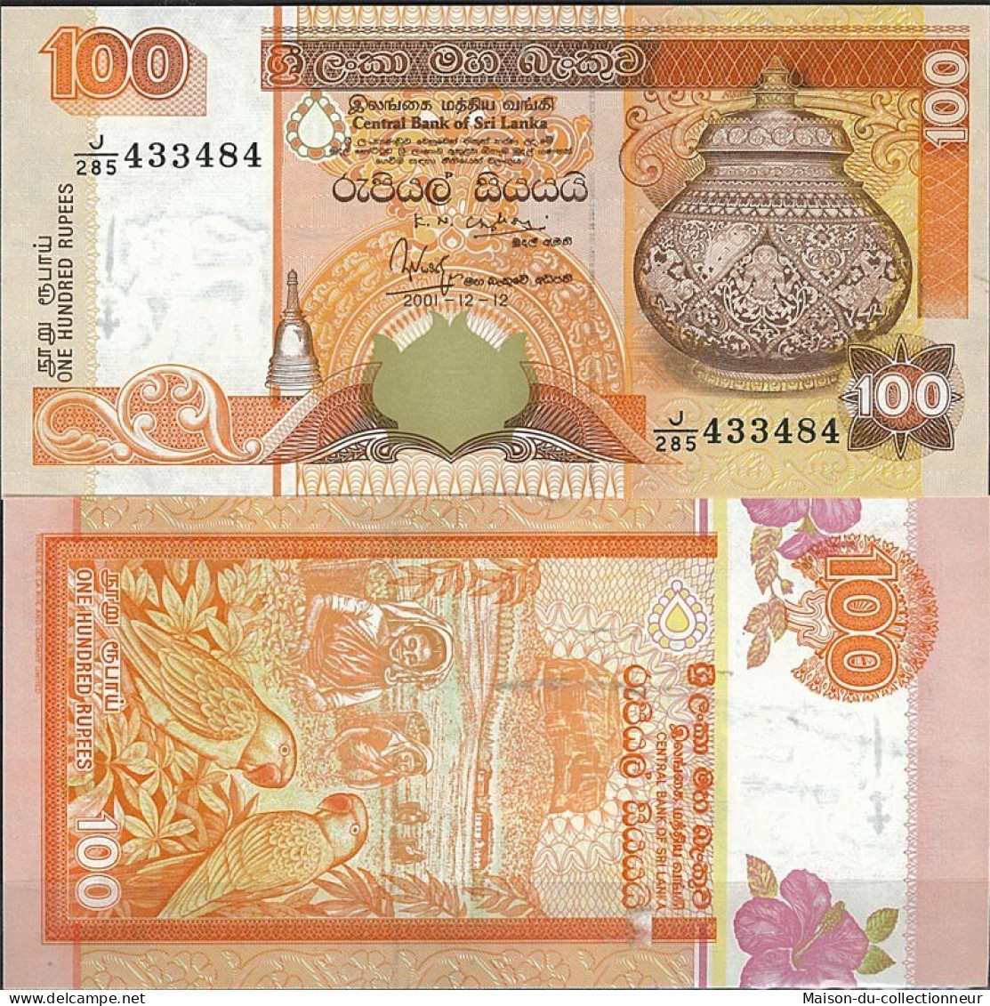 Billet De Banque Sri Lanka Pk N° 105A - De 50 Rupees - Sri Lanka