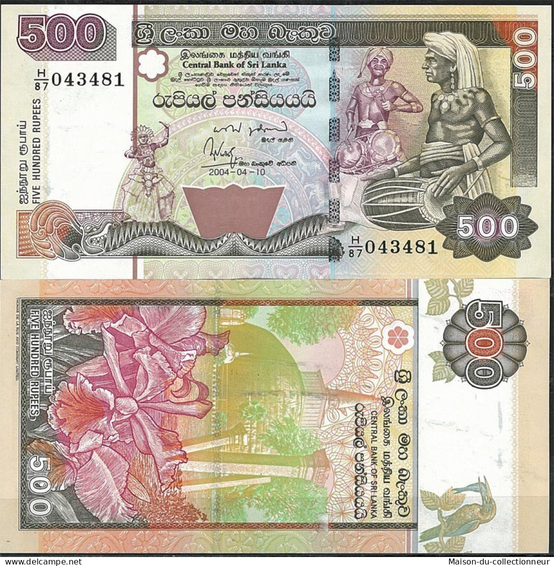 Billet De Banque Sri Lanka Pk N° 119 - De 500 Rupees - Sri Lanka