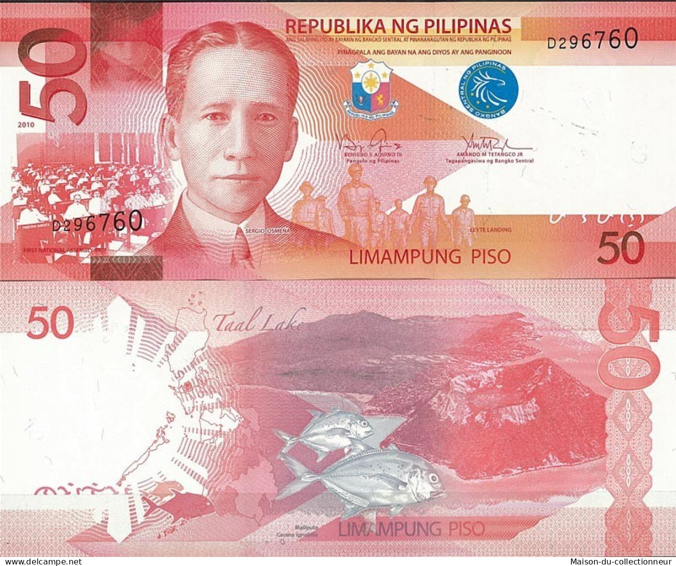 Billet De Banque Philippines Pk N° 207 Billet De 50 Pesos - Philippines
