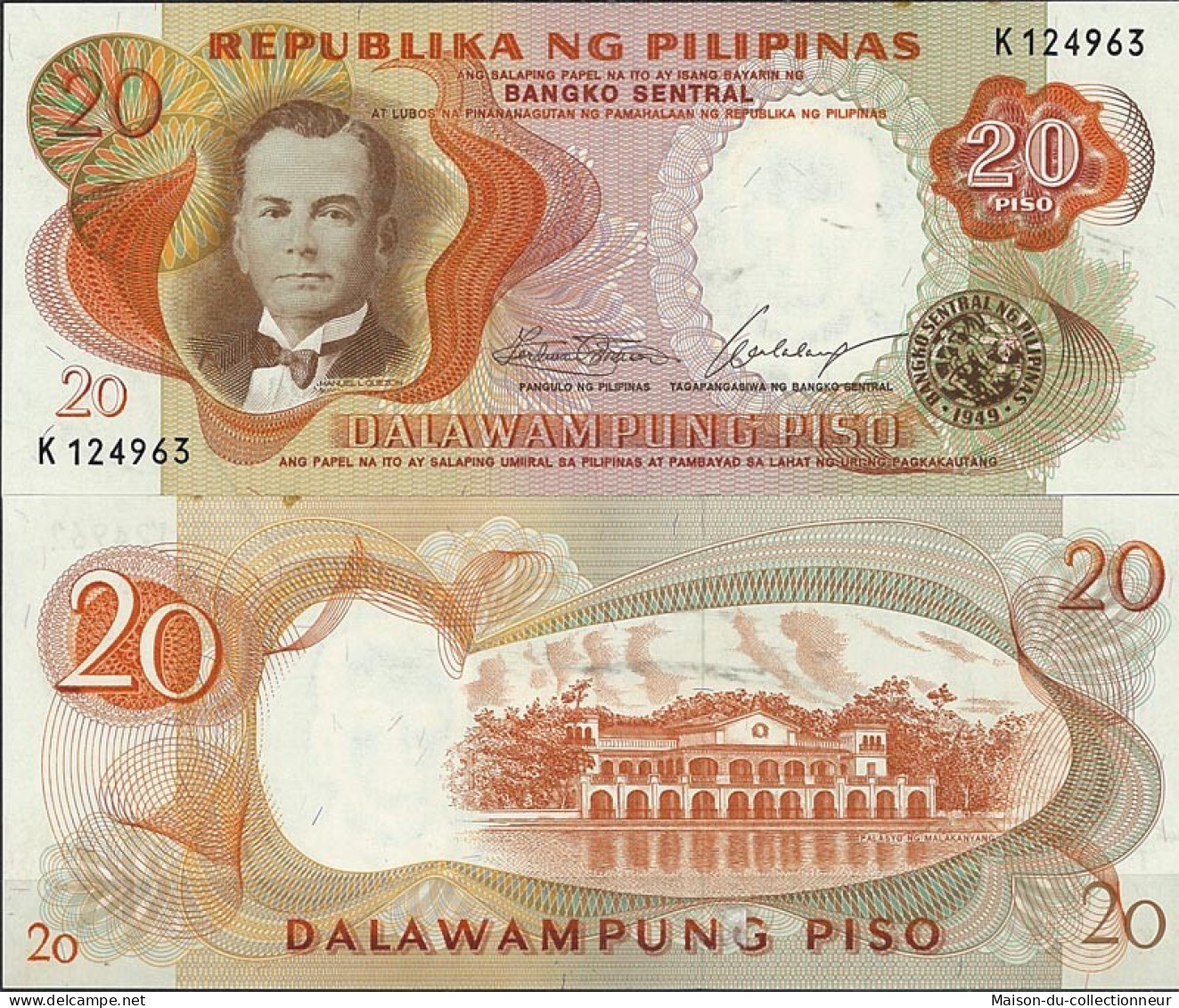 Billet De Banque Philippines Pk N° 145 - De 20 Pesos - Philippines