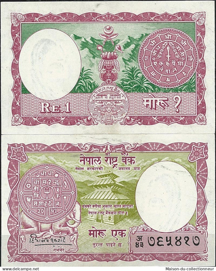 Nepal - Pk N° 8 - Billet De Banque De 1 Rupees - Nepal