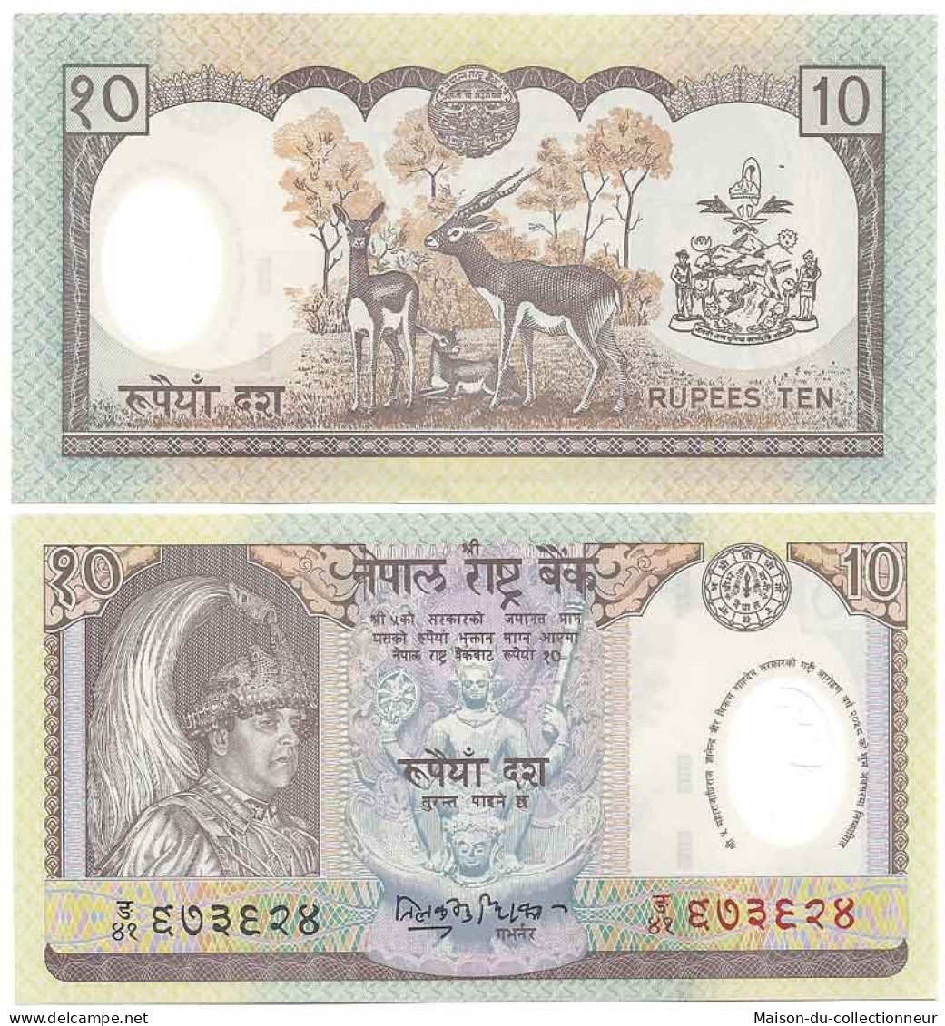 Nepal - Pk N° 45 - Billet De Banque De 10 Rupees - Nepal