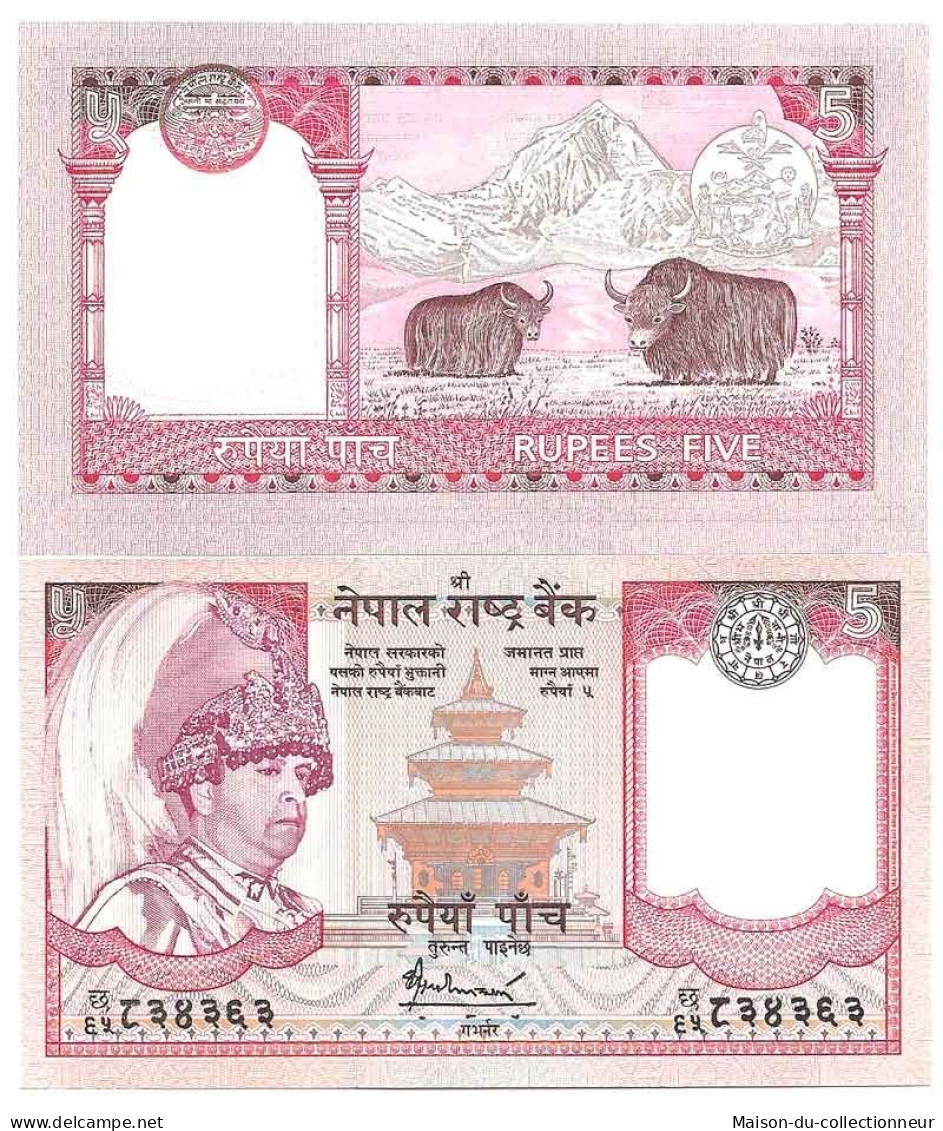 Nepal - Pk N° 53 - Billet De Banque De 5 Rupees - Népal