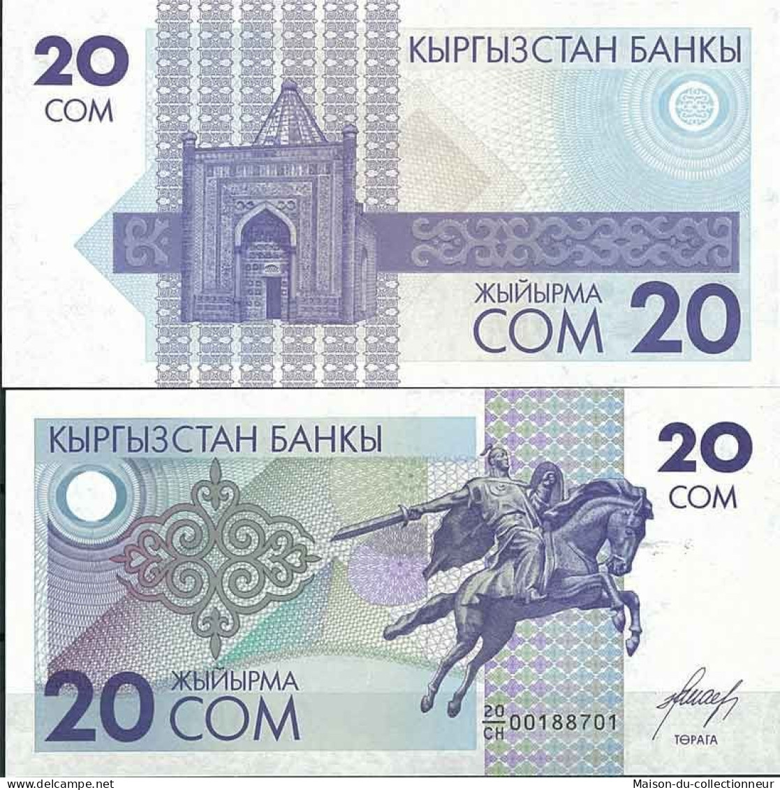 Kirghizstan - Pk N° 6 - Billet De Banque De 20 Som - Kyrgyzstan